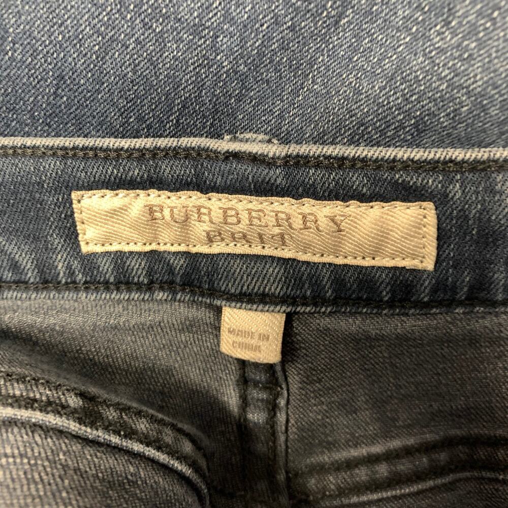 BURBERRY BRIT Size 36 Navy Wash Cotton Straight leg Jeans - Picture 3 of 8